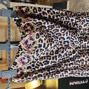 Cheetah 🐆 strapless full length dress